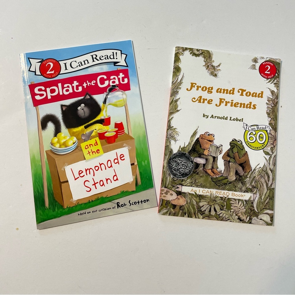 Set of 2 I Can Read Level 2 Splat the Cat and the Lemonade Stand / Frog and Toad